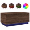 vidaXL Coffee Table Brown Oak Engineered Wood 35.4 x 19.7 x 15.7 in - 2 of 2