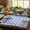 Patricia Heaton Home Blue Geo Printed Napkin Set of 4 - 2 of 3