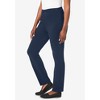 Jessica London Women's Plus Size Everyday Stretch Cotton Straight Leg - 4 of 4