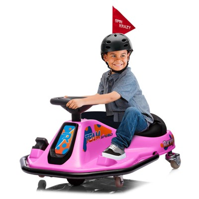 24V Electric Go Kart with 7Ah Battery – Drifting Ride-On Car for Kids with 360° Rotation, Simplified Drift System, Variable Speed & Flashing Lights