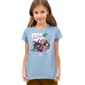 Girls Short Sleeve Littlest Pet Shop Are You Kitten Me T-Shirt - 1 of 4