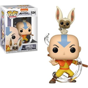 Funko Pop! Animation: Avatar - Aang with Momo Vinyl Figure #534 #36463 - 1 of 4