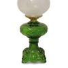 Lehman's Princess Feather Oil Lamp - Historical Design with Glass Lamp, Brass Burner, 12" Chimney, Etched Ball Glass Shade, 22 Inches High - 2 of 3