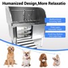 Dog Bath Tub, Dog Washing Station Stainless Steel - Leak-Proof Grooming Tub with Folding Ramp Non-Slip Grate Faucet Sprayer Drain Kit - 3 of 4