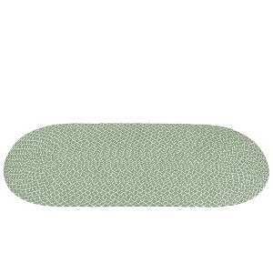 Collections Etc Sunsplash Braided Two-Tone Accent Rug - 1 of 3