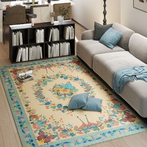LOVEVOOK Butterfly Rug for Living Room, Modern Indoor Large Area Rug for Bedroom Dining Room Home Decor, Non Slip Rugs Machine Washable - 1 of 4