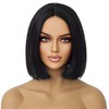 Jessie's Wig 10 Inch Middle Part Short Synthetic Wigs Black Color1 Pc/Pack - 4 of 4