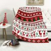 Lomsoe Christmas Tree Winter Reindeer Snowflake Blanket - Perfect Winter Gift for Classmates and Friends Christmas Gift. - 3 of 4