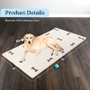Dog Mat for Food Water, Crate Pad, Floor Protector Large and XL, Dog Bones - 2 of 4