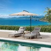 Outdoor Chaise Lounge Chair, 5-Position Adjustable Backrest Patio Pool Lounger with Arm, Cushion and Pillow, All Weather Rattan Recliner for Beach - 2 of 4