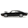 1970 Dodge Charger Black with Race Interior "Fast & Furious" Movie 1/24 Diecast Model Car by Jada - 4 of 4