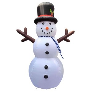 Northlight Lighted Inflatable Snowman Outdoor Commerical Christmas Decoration - 20' - 1 of 4