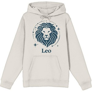 Leo Zodiac Sign Adult Long Sleeve Hoodie - 1 of 2