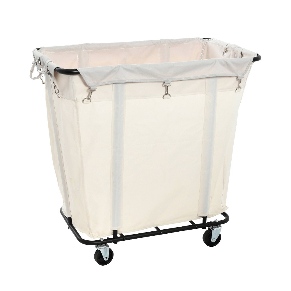 Photos - Laundry Basket / Hamper Household Essentials Commercial Laundry Cart Black
