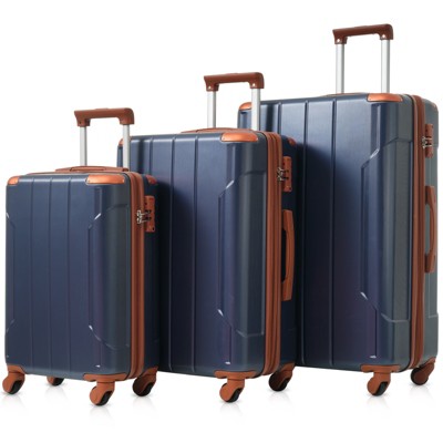 Whisen 20"/24"/28" 3-Piece Hardshell Luggage Set with Spinner Wheels & TSA Lock Lightweight