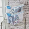 Sterilite 120qrt. Multipurpose Clear Plastic Storage Container Box with Latching Lids and 2 Rear Wheels - 4 of 4