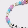 Little Words Project Be Here Now Beaded Bracelet - Blue/Pink - 3 of 4