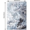 Machine Washable Non-Slip Runner, Modern Abstract Geometric Print Area Rug, Traditional Carpet for Hallway Bedroom Living Room - 2 of 4