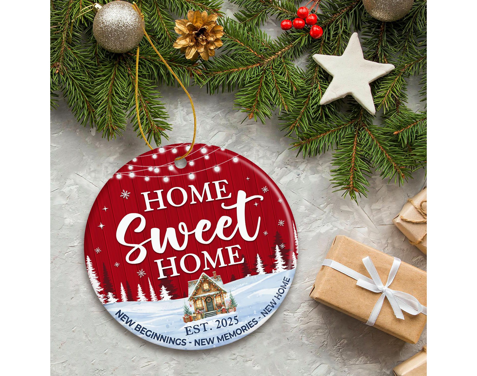 New Home Ornament 2025, First House Ornament - New Home Gift Ideas - Best Housewarming Gifts 2025