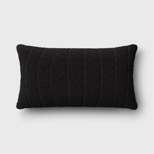 Oversized Channeled Boucle Lumbar Throw Pillow - Threshold™ - 1 of 4