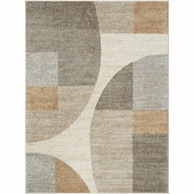 Hauteloom Trini Brown Geometric Area Rug