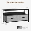 TV Stand with Storage, TV Console for Living Room, 2-Drawer Entertainment Center with Open Shelf, Fabric Drawer for 32 to 50 Inch TV - 2 of 4