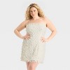Women's Floral Applique Mini Bodycon Dress - Wild Fable™ White - 2 of 3