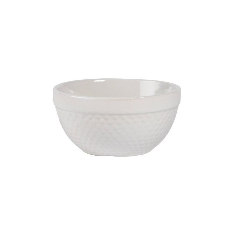 4pc Stoneware Hobnail Nesting Mixing Bowl Set - Tabletops Gallery, 5 of 7