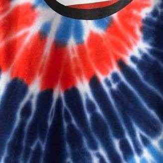 americana peace tie dye