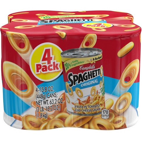 Campbell S Spaghettios Original 63 2oz 4ct Target