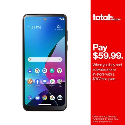 Total by Verizon Prepaid Motorola G Play 4G (32GB) CDMA LTE Smartphone - Blue