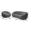 WJSHome 3 Seater Bubble Sofa and Single Seat Bean Bag Sofa, Comfy Mesh Fabric Upholstered Sofa for Living Room, Office, Apartment - 3 of 4