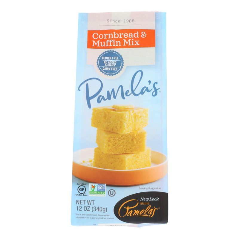 Pamela's Cornbread and Muffin Mix - Case of 6/12 oz, 2 of 7