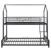 YOOCOZZ Twin Over Full Metal Bunk Bed with House-Shaped Design - 4 of 4