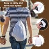 Unique Bargains Fitness Sports Travel Lightweight Drawstring Backpacks 2 Pcs - 4 of 4