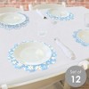 Big Dot of Happiness Blue Daisy Flowers - Floral Party Round Table Decorations - Paper Chargers - Place Setting For 12 - 3 of 4