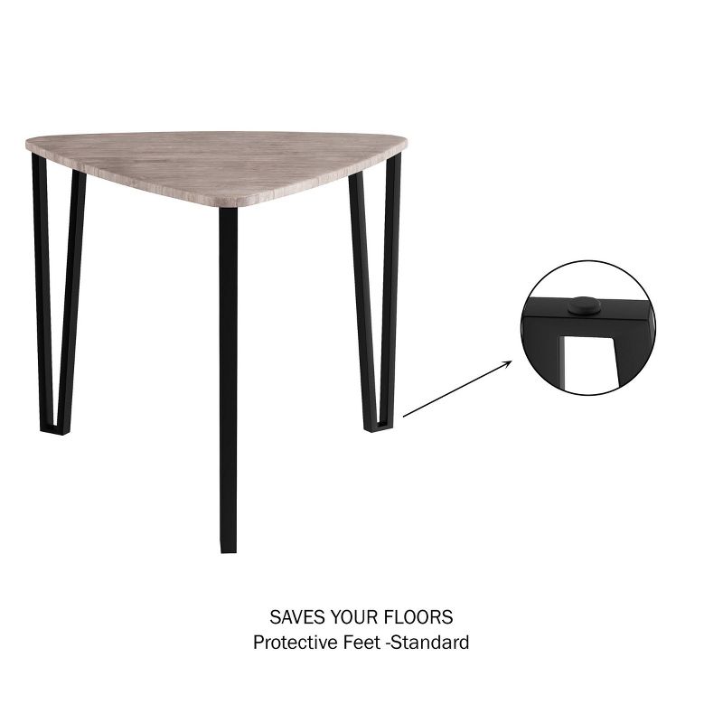 Nesting Tables Modern Wood Grain Brown - Yorkshire Home, 4 of 5