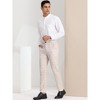 Lars Amadeus Men's Flat Front Office Prom Classic Plaid Dress Pants - 4 of 4