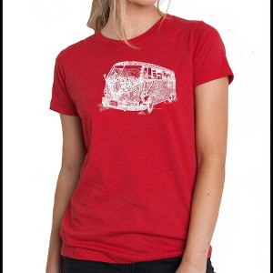 LA Pop Art Women's Premium Blend Word Art T-shirt - THE 70'S - 1 of 4