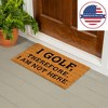 28" x 16" Nature Coir Mat, I Golf - 4 of 4