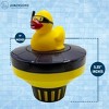Poolzilla Duck Dispenser with Thermometer - Tablet Floater with Adjustable Collar Design and Easy Read String Thermometer - 3 of 4