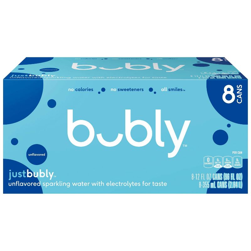 bubly just bubly Sparkling Water - 8pk/12 fl oz Cans, 2 of 5