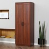 NicBex 63 Inch 5-Tier Kitchen Pantry Storage Cabinet with 2 Doors and Adjustable Shelves for Dining Room,Bathroom,Kitchen - 2 of 4