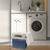 Unique Bargains Foldable Two-color Laundry Basket 11.02"x11.02"x11.02" 1 Pc - 2 of 4