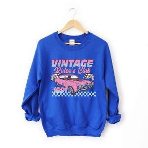 Simply Sage Market Women's Graphic Sweatshirt Vintage Rider's Club - 1 of 3