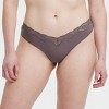Women's Luxe Stretch Thong Underwear with Lace Waistband - Auden™ - 4 of 4