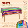 Fiesta Tablecloth - Mexican Blanket for Fiesta Party Decorations, Cinco de Mayo Celebrations, Mexican Table Runner Decorations - 2 of 4