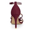 Allegra K Women's Strappy Rhinestone Stiletto Heel Heel Sandals - 3 of 4