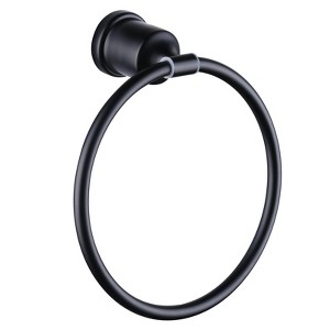 WOWOW Wall Mount Towel Ring in Stainless Steel Brushed Nickel 1 Pcs - 1 of 4