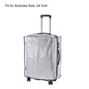 Unique Bargains PVC Waterproof Universal Suitcase Luggage Dust Cover with Fastener Transparent 1 Pc - 4 of 4